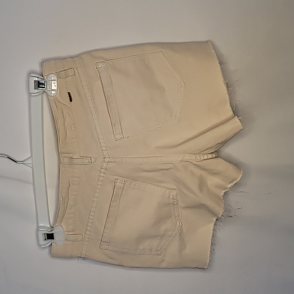 NWOT O'Reilly Angus bone cream raw hem denim shorts sz 28 - Picture 4 of 6